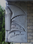 Zijkant van man met hoed (Hildo Krop).
<br/>
Corrie Groen- Pickhard, 2015-01-02